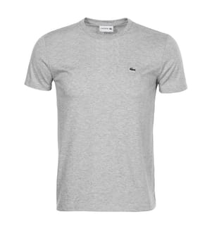 Maglietta girocollo regular fit in cotone Pima - Grigio chiaro