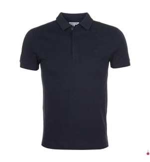 Polo Regular Fit Stretch - Baumwolle - Marine
