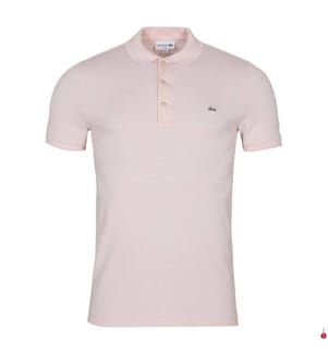 Poloshirt Slim Fit - Hellrosa