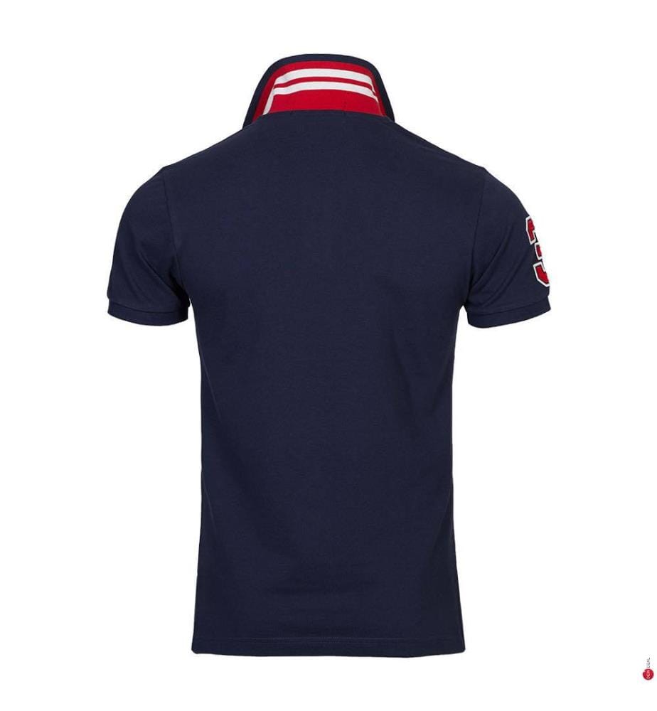 Polo Big Logo - Marine et Rouge