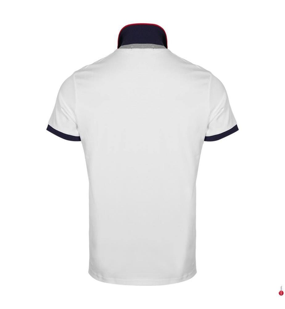 Poloshirt Slim Fit Multicolor Pony Interlock - Weiss