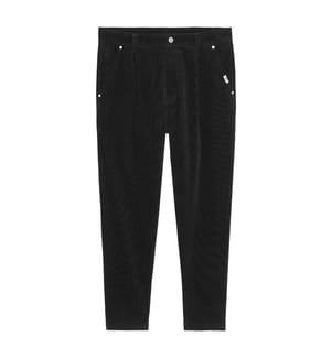 Chinohose Loose Tapered Corduroy - Schwarz