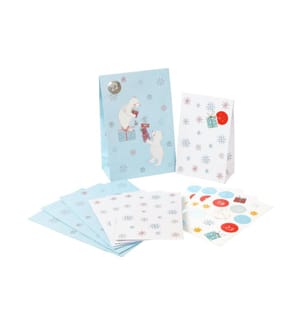 Calendrier de l'Avent Pochette cadeau Nebi 16 x 8 x 24 cm