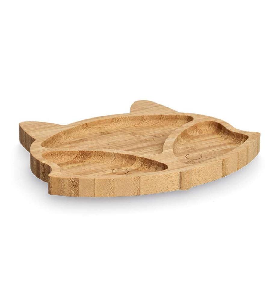 Zeller Bamboo Renard Snack Plate Light Brown DeinDeal