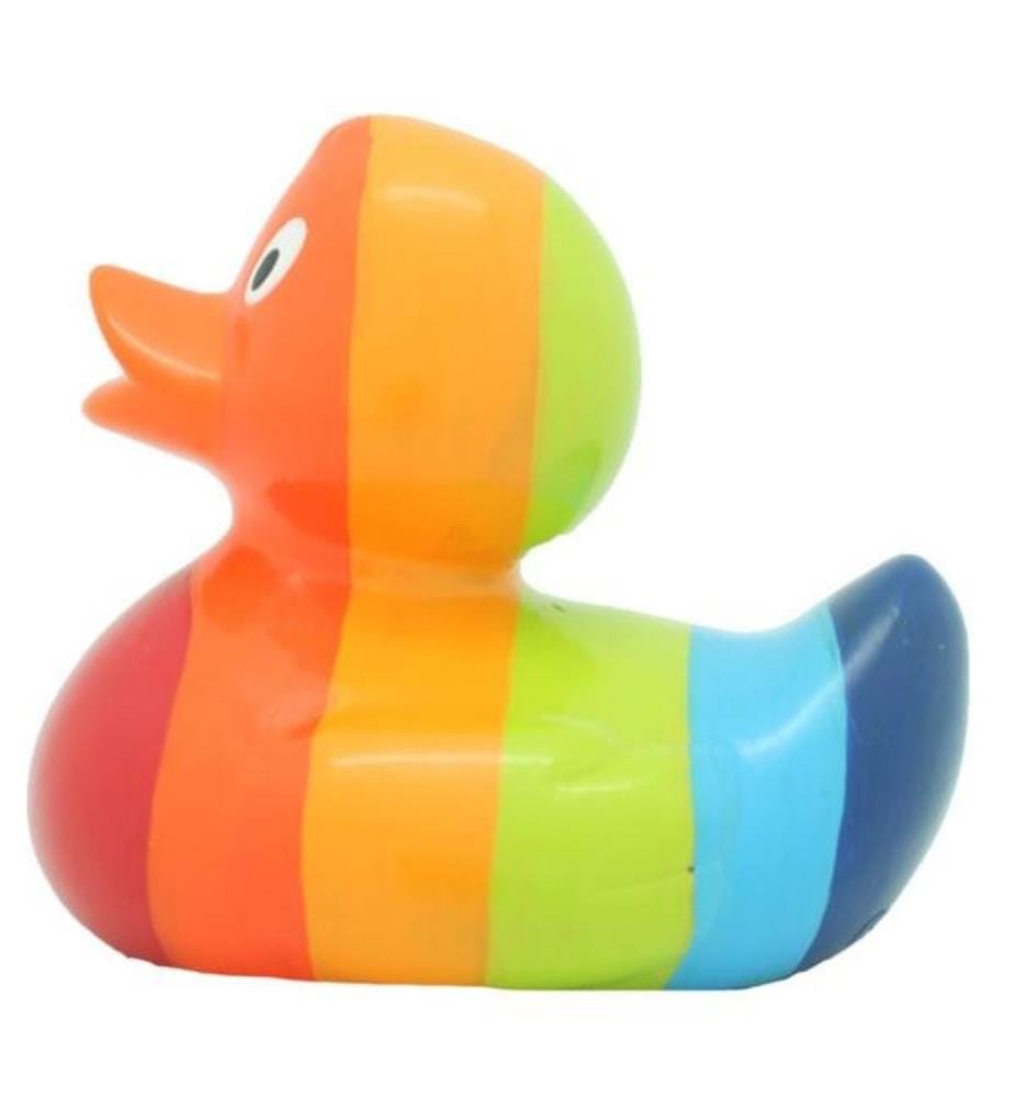 Lilalu Bath duck rainbow colors, 7.5 x 8.5cm, ba… DeinDeal