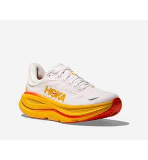 Chaussures de Course à Pied de Course Bondi 9 - Blanc et Orange