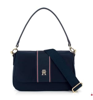 TH Monogram Schultertasche Shoulder Bag - Navy