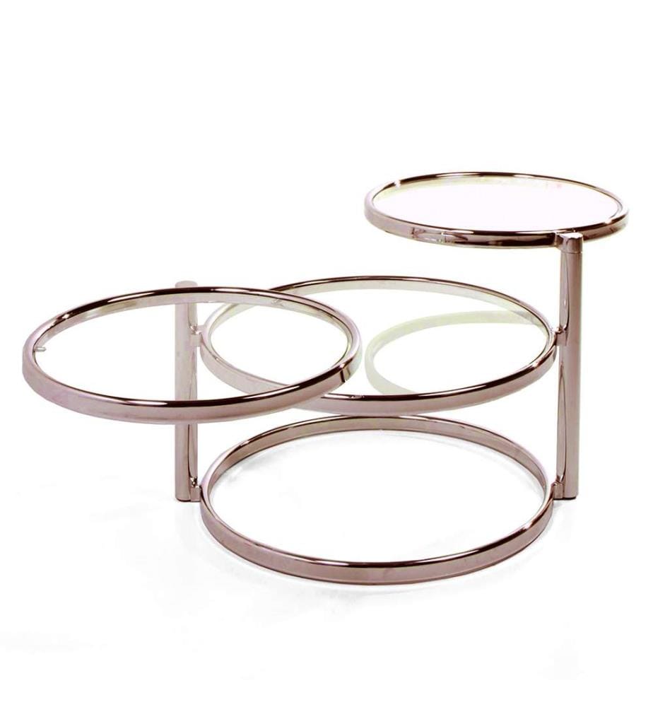 Tomasucci Coffee Table New Three Rings - Gold | DeinDeal