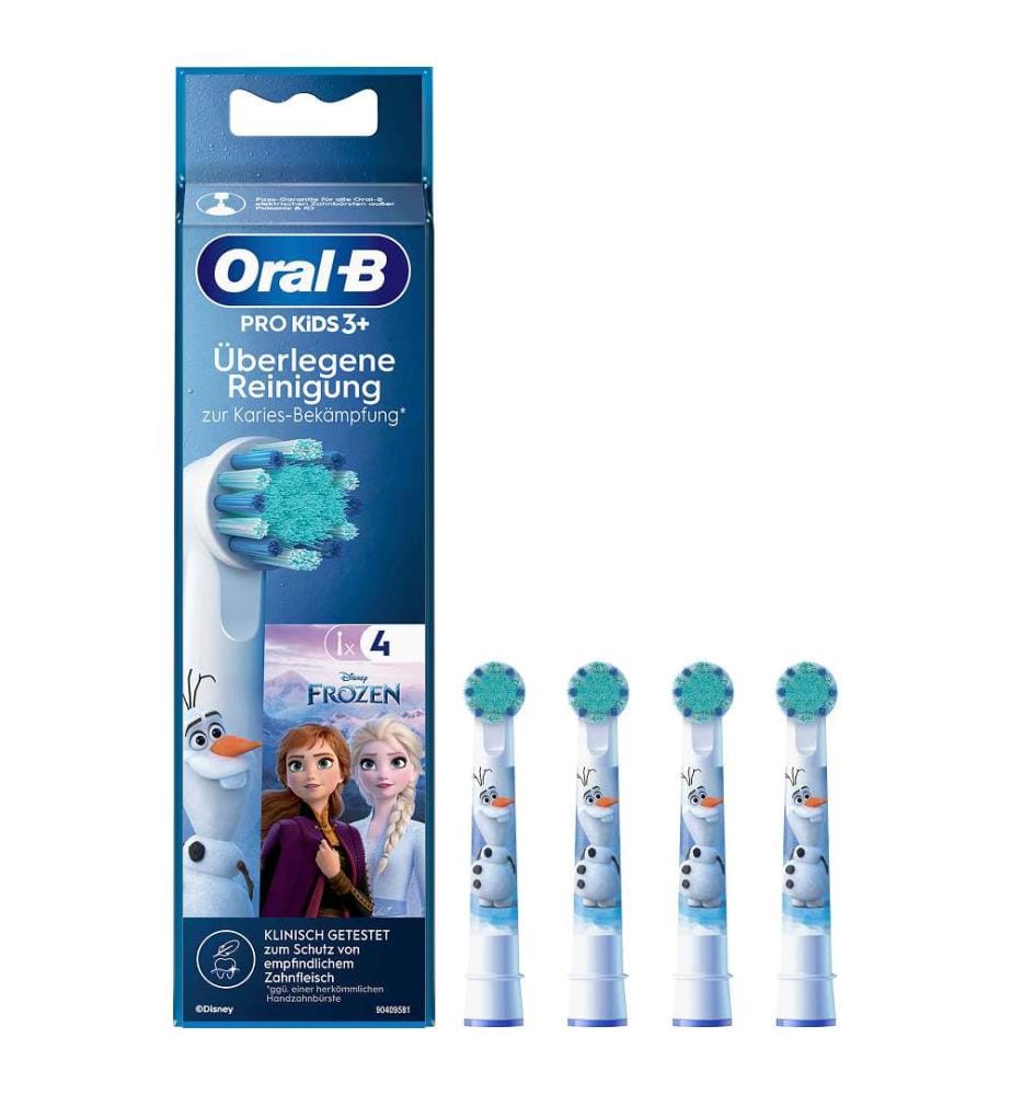 Pro Kids 3+ Spiderman/Frozen Zahnbürstenkopf 4er-Set - Weiss