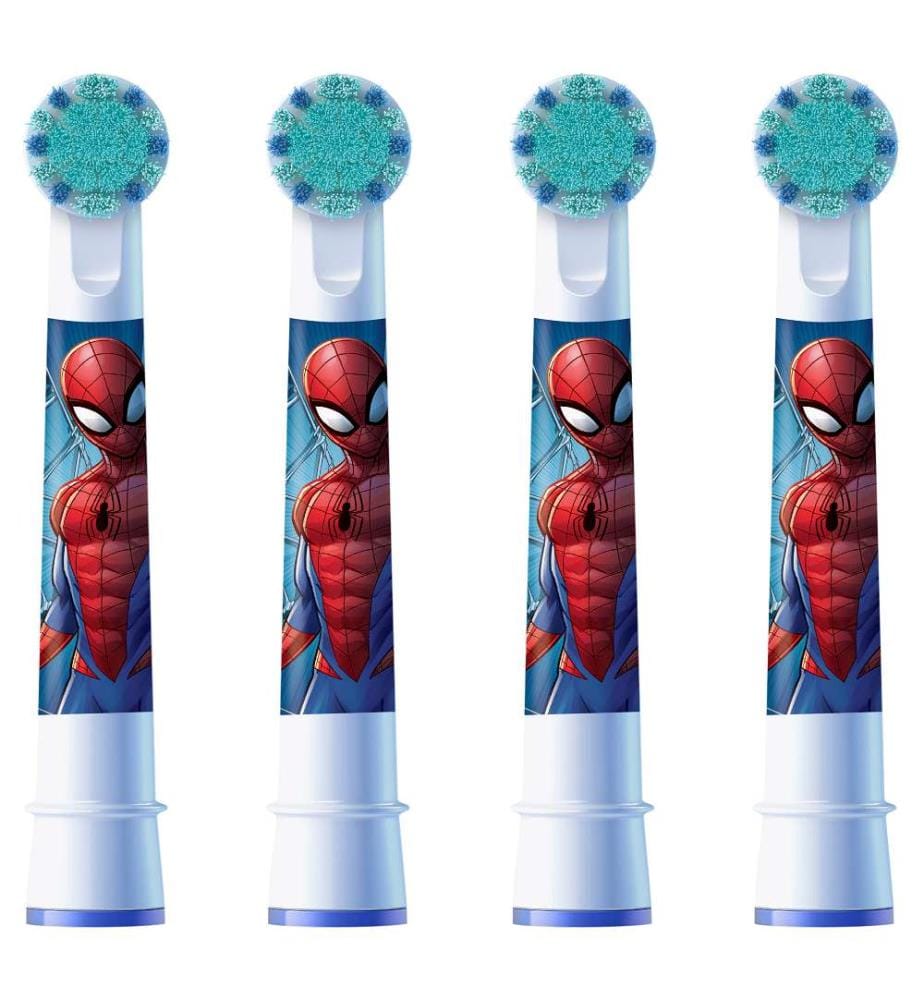 Pro Kids 3+ Spiderman/Frozen Zahnbürstenkopf 4er-Set - Weiss