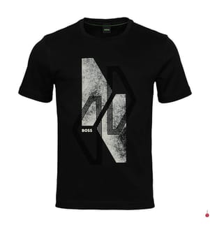 T-Shirt Regular Fit - Schwarz