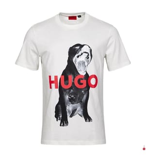 Regular Fit T-Shirt mit Tiermotiv - Weiss
