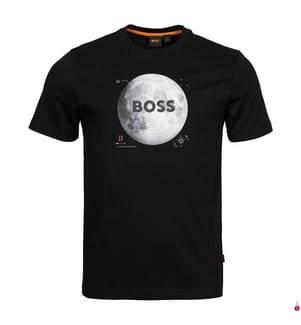 T-Shirt mit Muster - Schwarz
