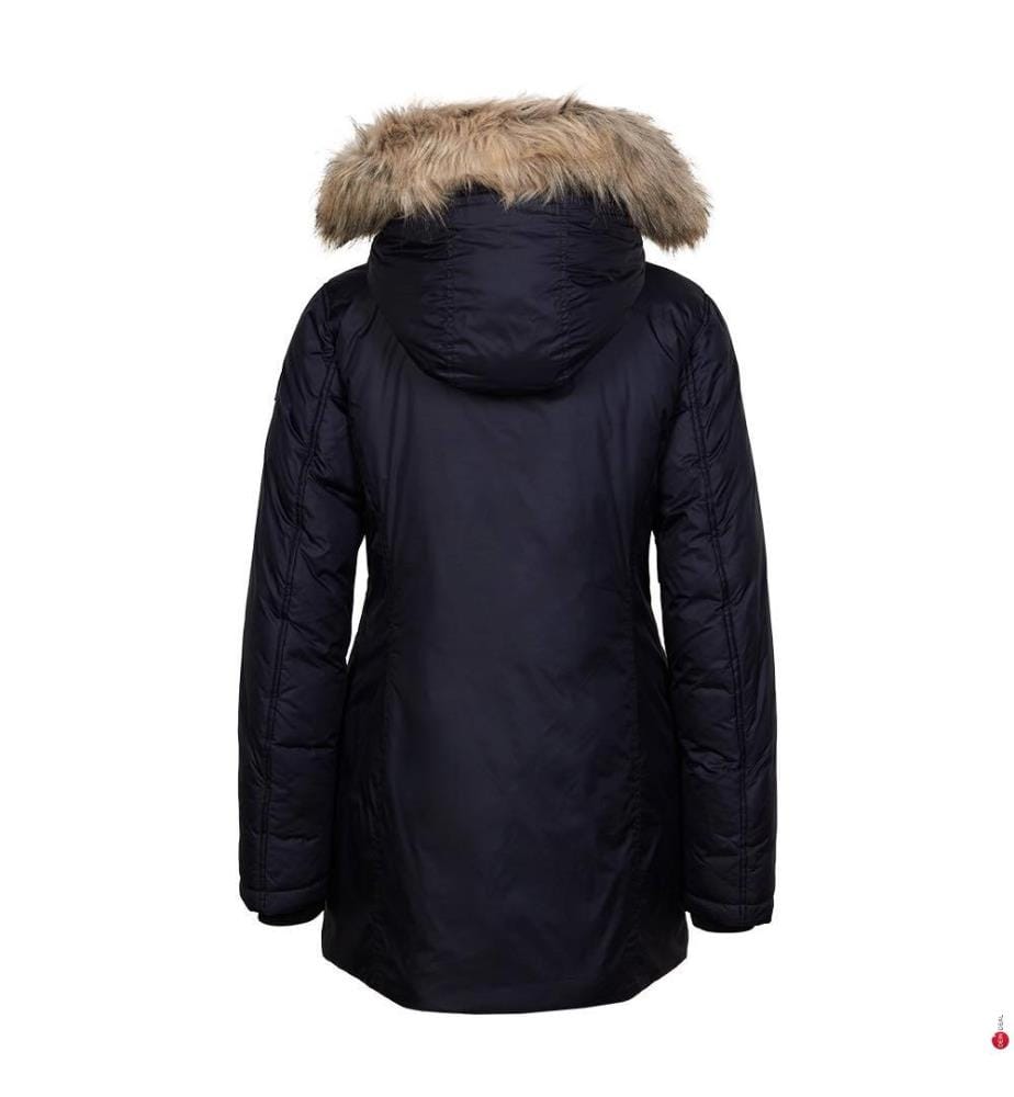 Removable Fur Parka - Navy