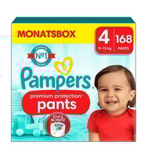 Premium Protection Pants - Size 4 (9-15 kg) - Set of 168 diapers
