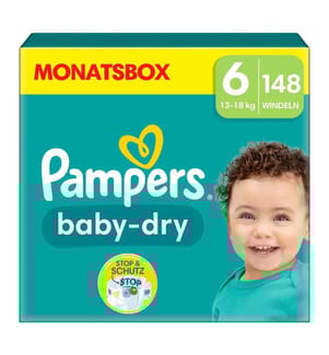 Baby-Dry - Taille 6 (13-18 kg) - Lot de 148 couches