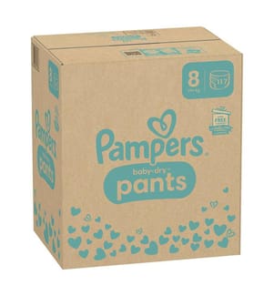 Baby-Dry Pants - Taille 8 (19+kg) - Lot de 117 couches
