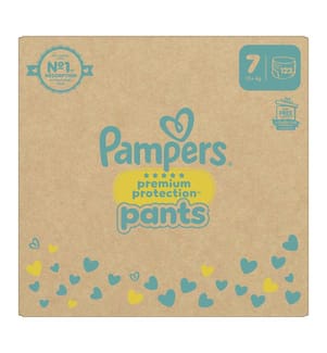 Premium Protection Pants - Size 7 (+17 kg) - Set of 123 diapers