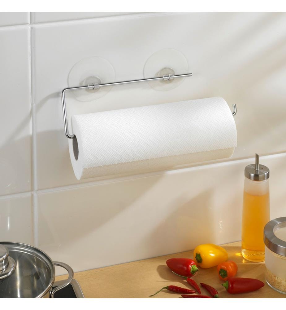 Wenko Static-Loc® paper towel holder Chrome, fas… | DeinDeal