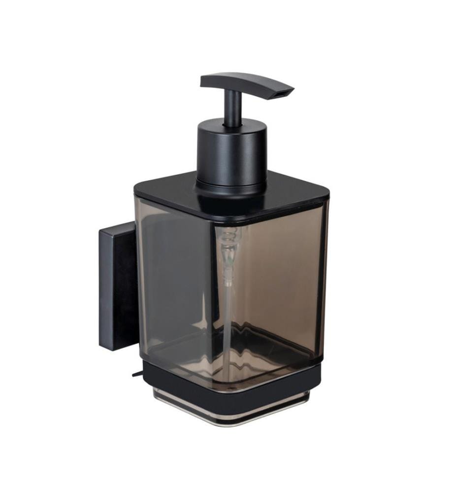 Wenko Vacuum-Loc® soap dispenser Quadro - Black | DeinDeal