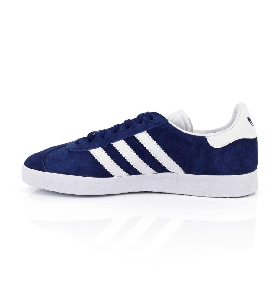 Leder-Sneakers Originals Gazelle - Marinblau und Weiss