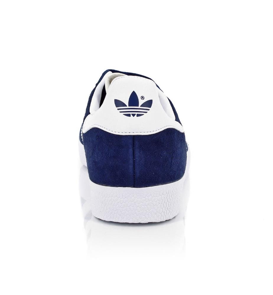 Leder-Sneakers Originals Gazelle - Marinblau und Weiss