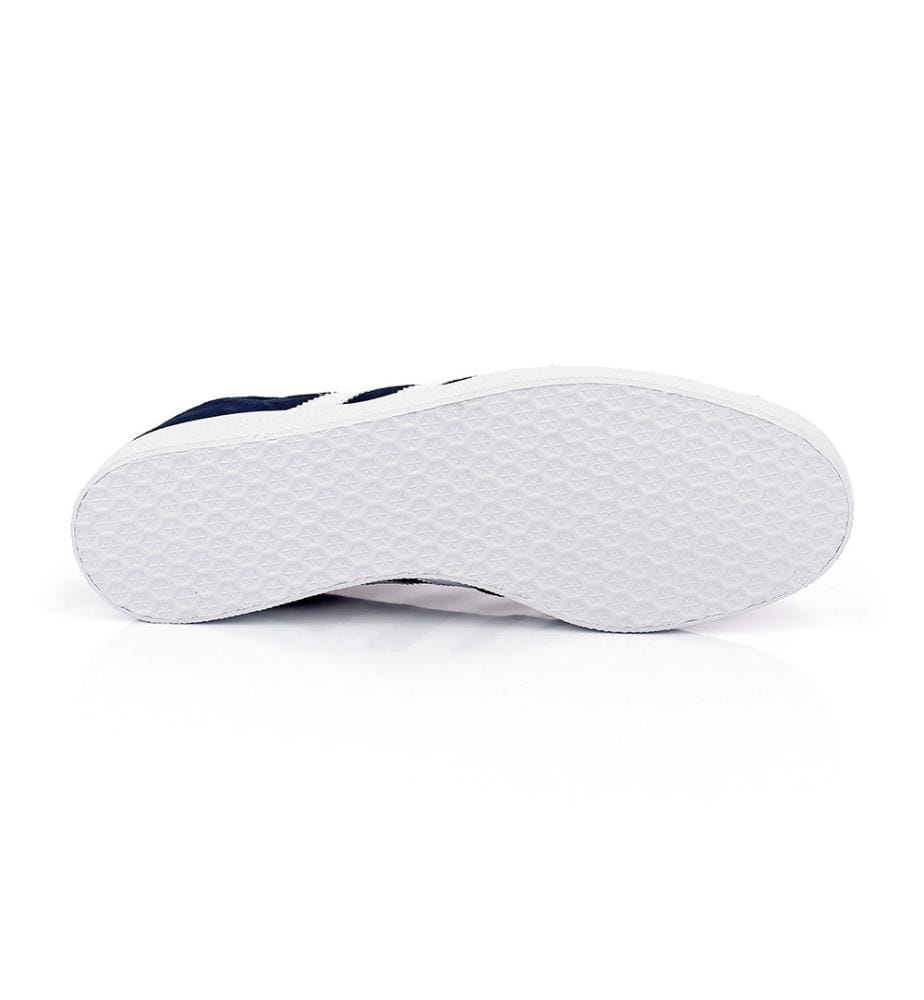 Leder-Sneakers Originals Gazelle - Marinblau und Weiss
