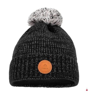 Bonnet avec 3 Pompons Irish Coffee - Noir Lurex