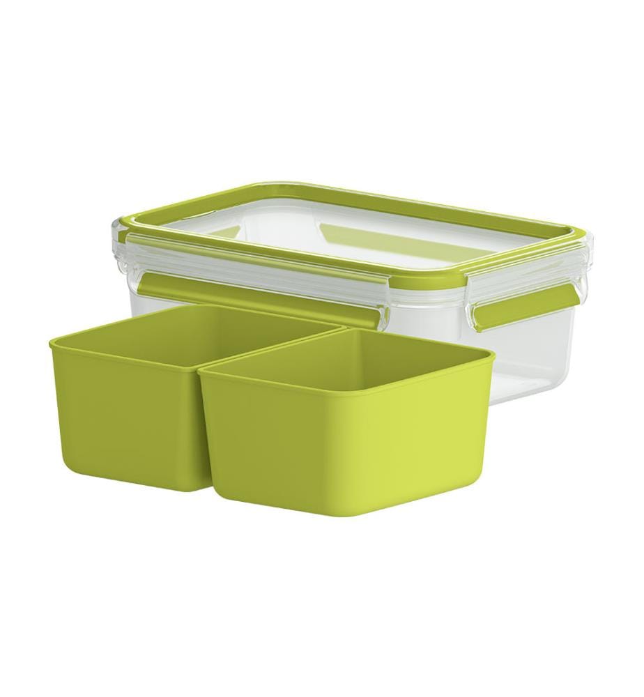 Boîte de Conservation Clip & Go - Vert et Transparent
