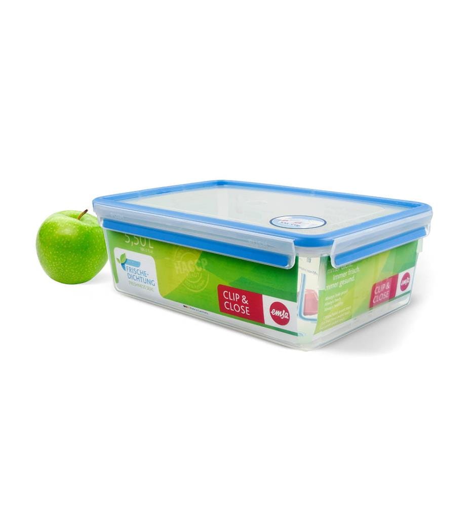 Luftdichte Box Emsa 5.5 L - Transparent und Blau
