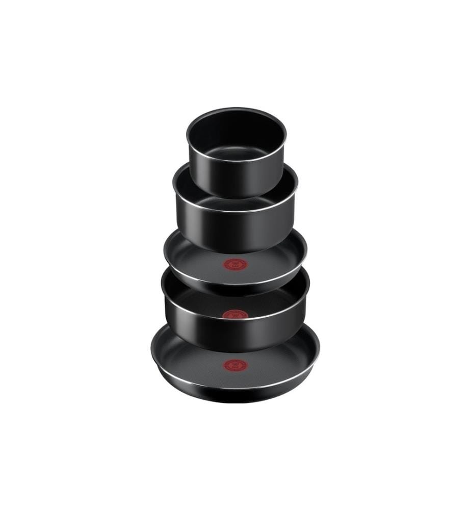 Set de casseroles Ingenio Easy On 10 pièces, Noir
