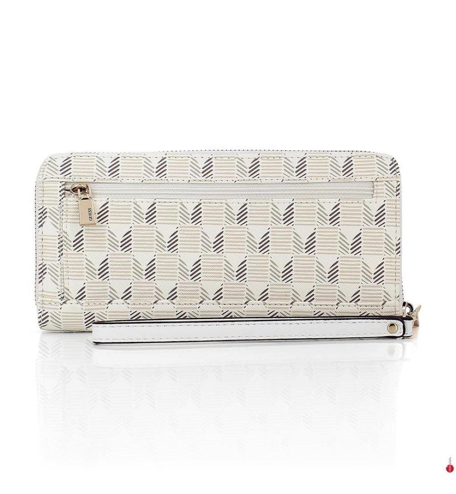 Mittlere Brieftasche Logo G Wave - Creme