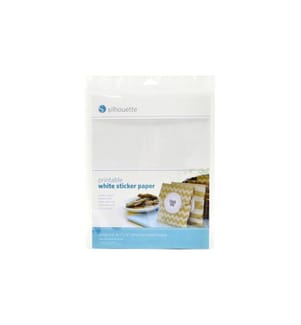 SILHOUETTE - Papier autocollant imprimable Sticker blanc