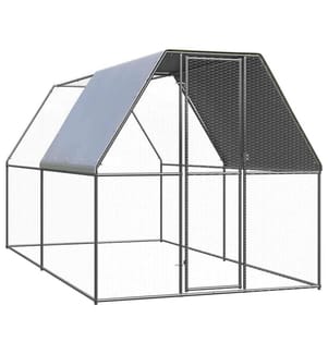 Hühnerkäfig 2x4x2 m Verzinkter Stahl