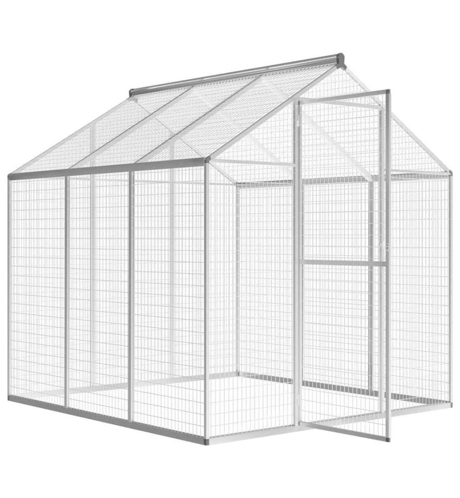 Aussenvoliere Aluminium 183x178x194 cm
