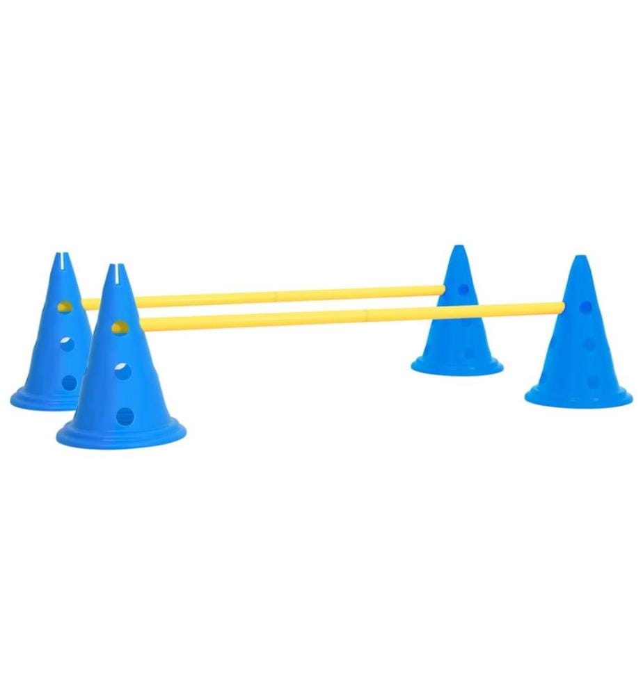 Agility Hundetraining Hindernis-Set Blau und Gelb