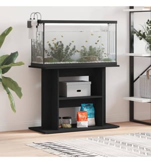 Aquariumständer Schwarz 80x35x60 cm Holzwerkstoff