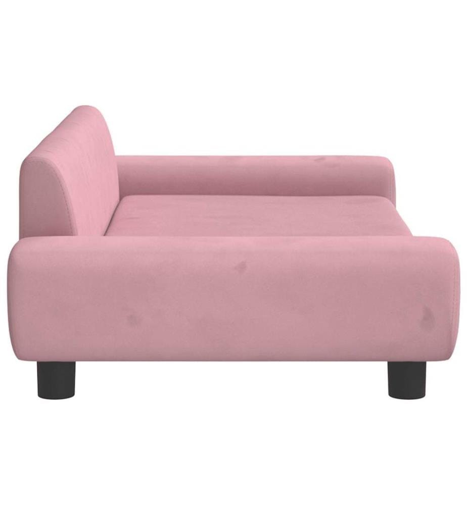 Hundebett Rosa 100x54x33 cm Samt