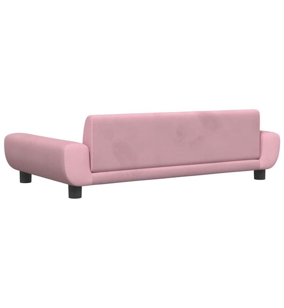 Hundebett Rosa 100x54x33 cm Samt
