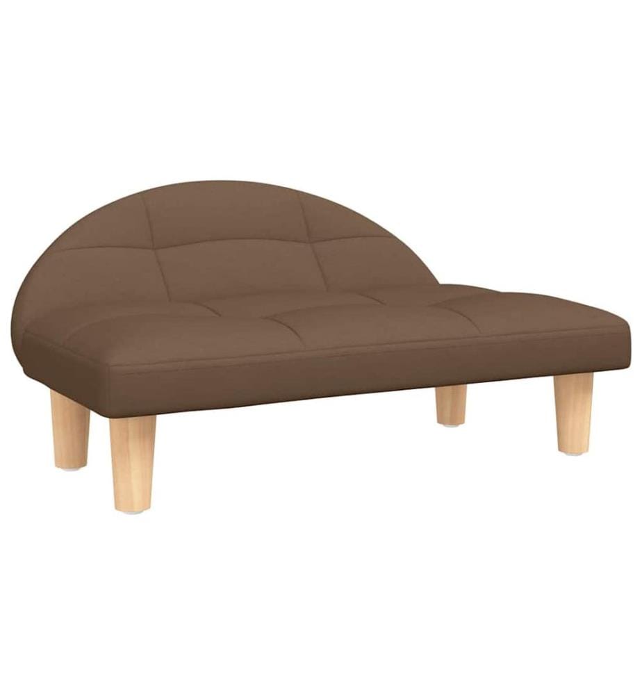 Hundebett Braun 70x52x30 cm Stoff