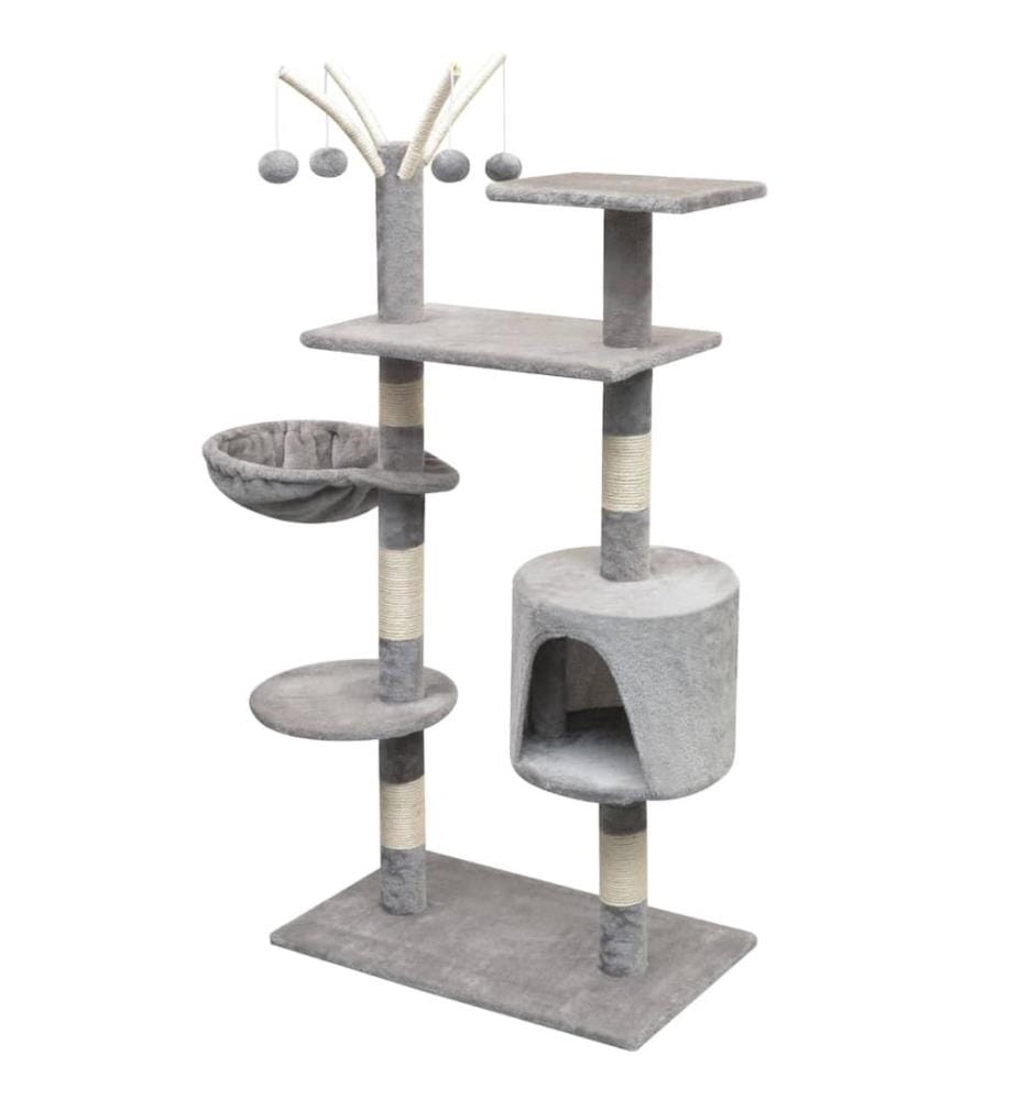 Katzen-Kratzbaum 125 cm Grau
