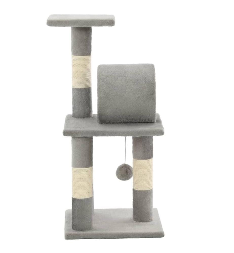 Katzen-Kratzbaum Sisal 65 cm Grau