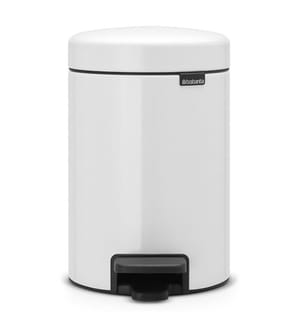 Mülleimer mit Pedal Newicon 3 L - Weiss