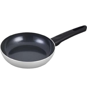 Indu+ Bratpfanne 20 cm - Silber und Schwarz