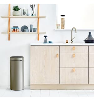 Cestino Touch New 30 L - Platino
