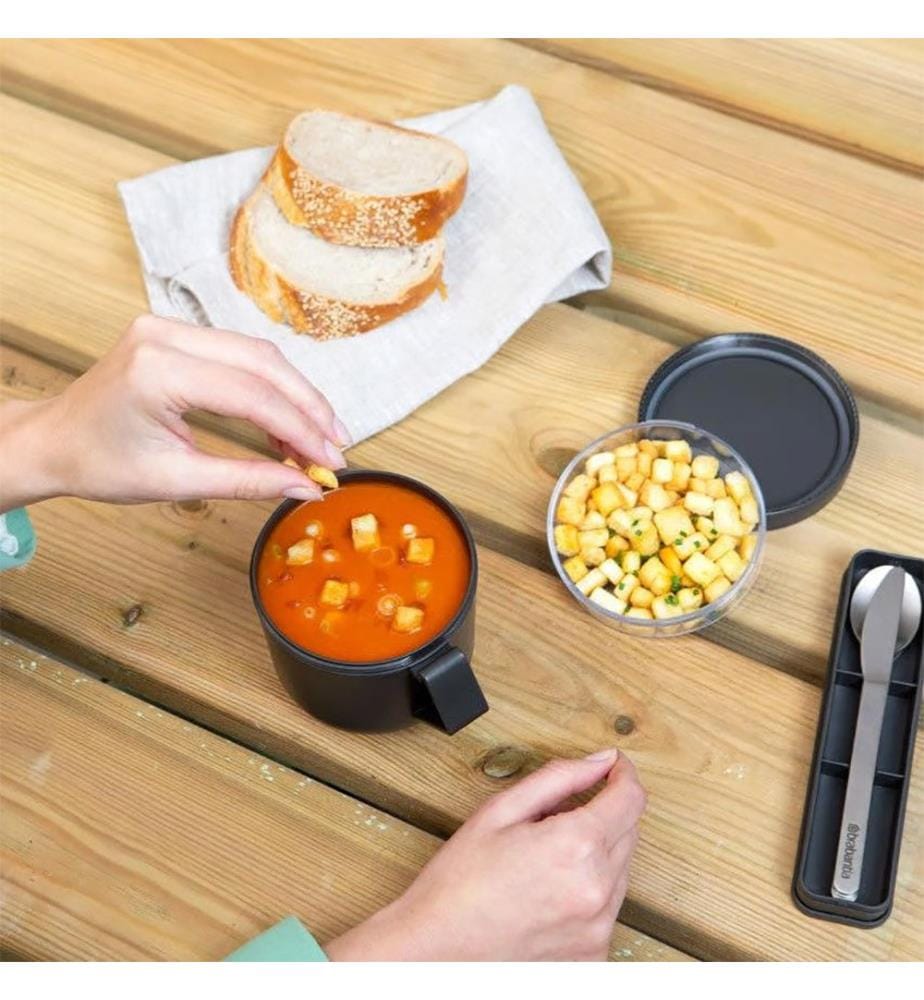 Make & Take-Suppentasse, 0,6 l – Dunkelgrau