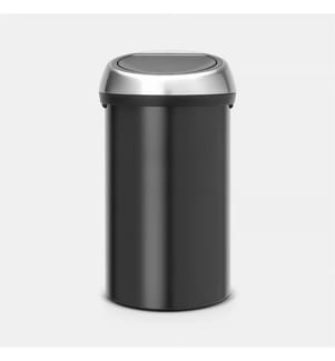 Abfalleimer „Touch Bin“ 60 l – Schwarz und Silber