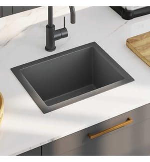 Évier de cuisine fait main Noir Acier inoxydable