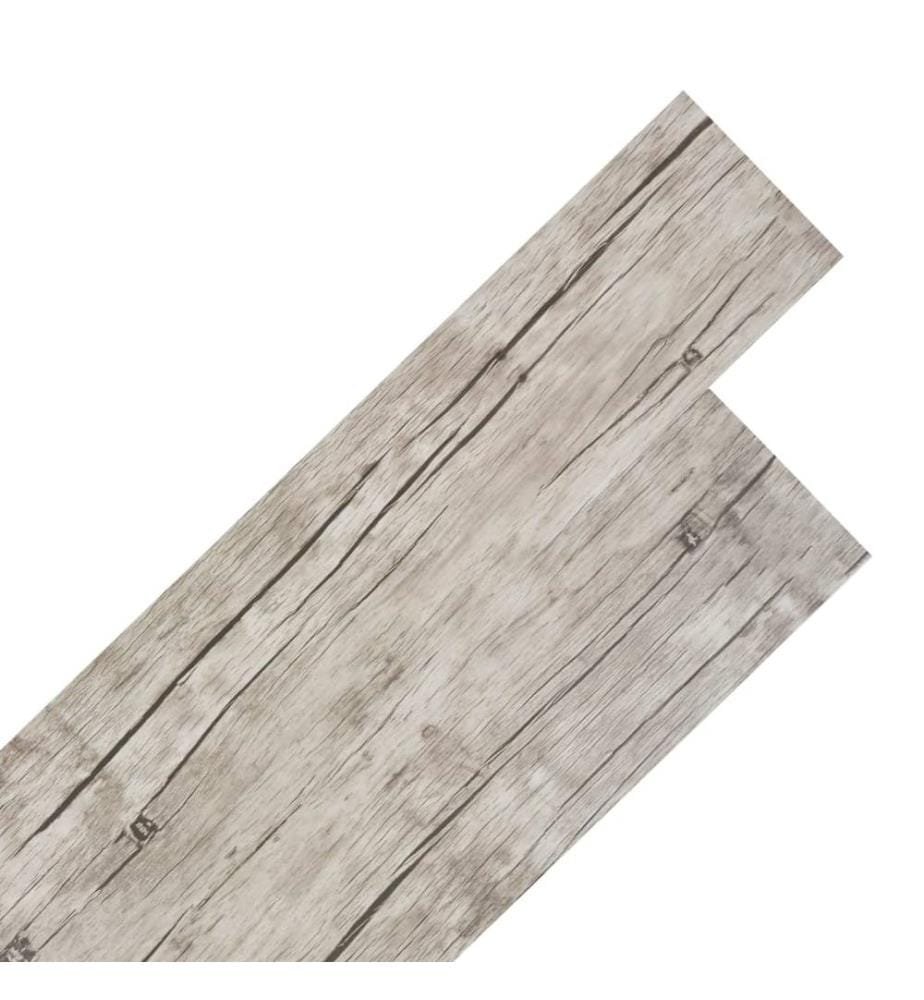 PVC-Fliesen Selbstklebend 5,21 m² 2 mm Eichen-Optik Gewaschen