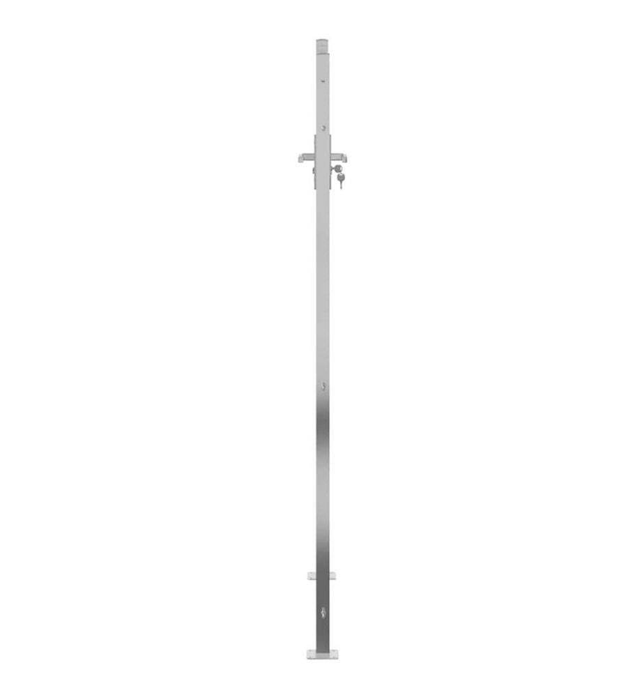 Gartentor 100 x 175 cm Edelstahl